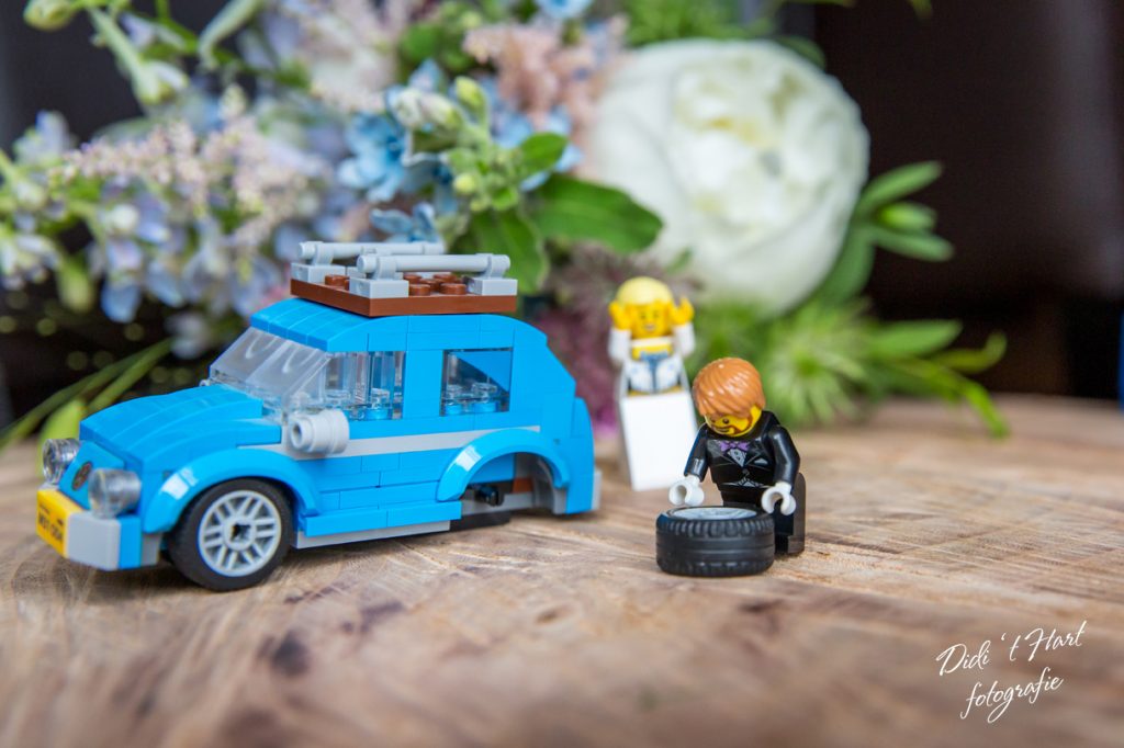 Bruiloft trouwen trouwfotograaf didi t hart moerkapelle kever pech lego bruidsfotograaf